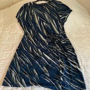 Nic+Zoe Short Sleeve fit and flare dress with side tie- Size 1X